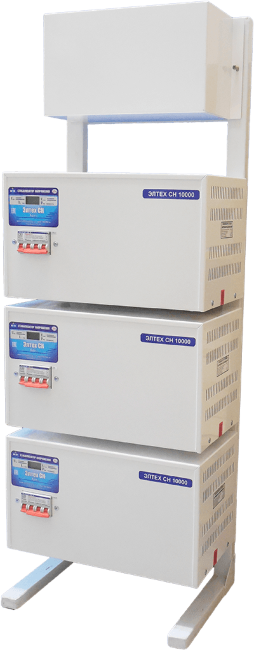 Трехфазный стабилизатор Элтех СН 10000*3 стандарт в Выборге